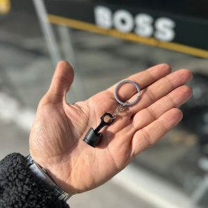 Piston metal anahtarlık siyah