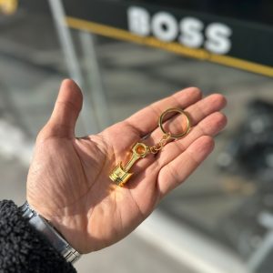 Piston metal anahtarlık gold